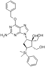 [(1S,2S,3S,5S)-5-[2-氨基-6-（苄氧基）-9H-嘌呤-6-基]-3-（二甲基苯基矽烷基）-1-羥基環戊烷]-1,2-二甲醇