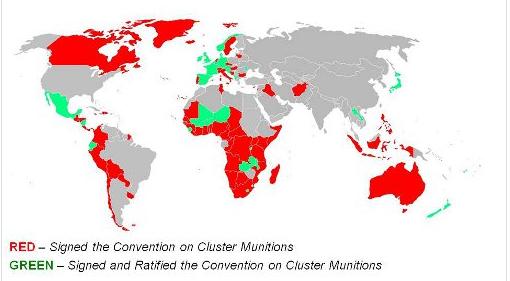 集束彈藥公約簽署的國家