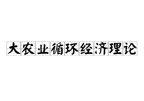 大農業循環經濟理論