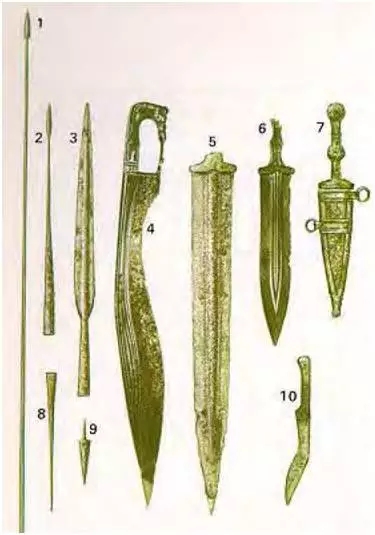 西班牙出土的公元前4世紀至前2世紀兵器