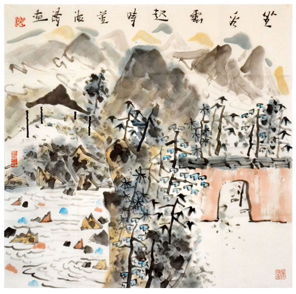 尺寸：68×68cm （斗方）