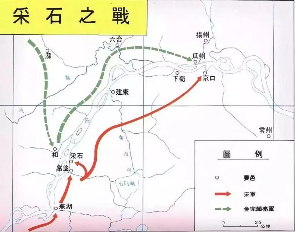 採石之戰(南宋虞允文率領軍民阻遏金軍渡江防禦戰)