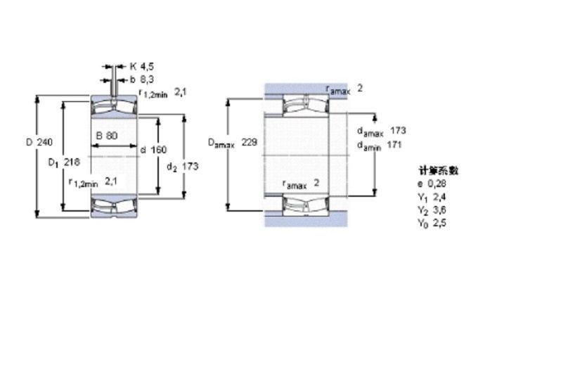 SKF 24032-2CS5/VT143軸承