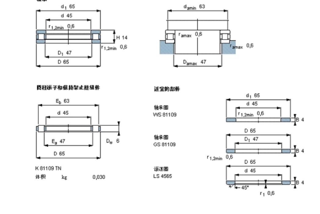 SKF 81109TN軸承