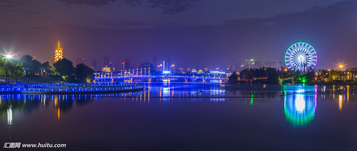 南通州南山湖夜景