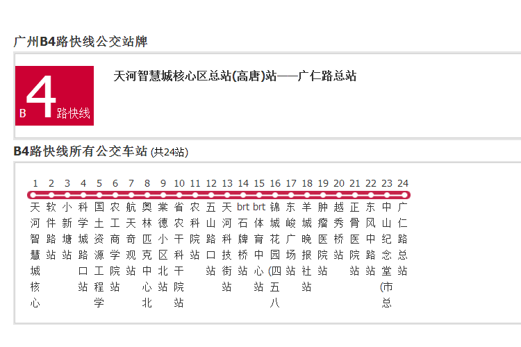 廣州公交B4路快線