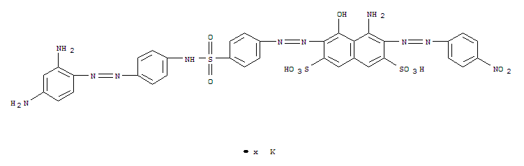 4-氨基-6-[[4-[[[4-[（2,4-二氨基苯基）偶氮基]苯基]氨基]磺醯基]苯基]偶氮基]-5-羥基-3-[（4-硝基苯）偶氮基]-