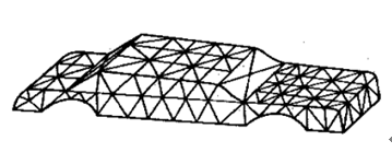 圖2 汽車外殼分割成單元示意圖