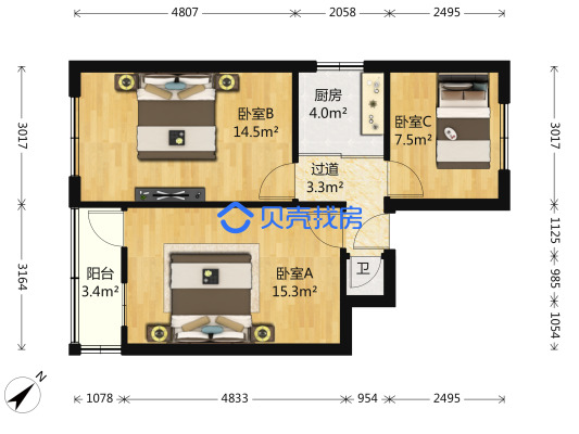 延安二路74號戶型圖