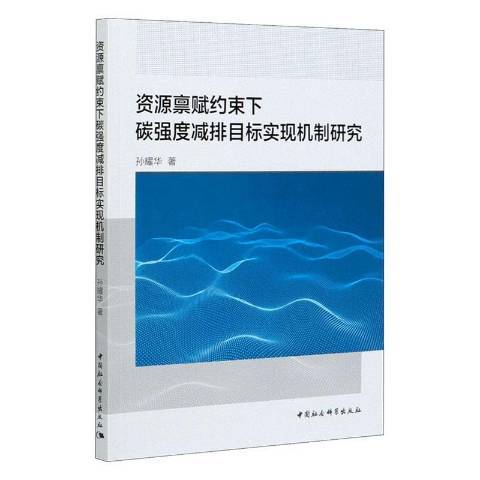 資源稟賦約束下碳強度減排目標實現機制研究(2020年中國社會科學出版社出版的圖書)