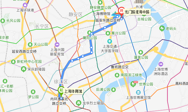 上海公交42路線路圖