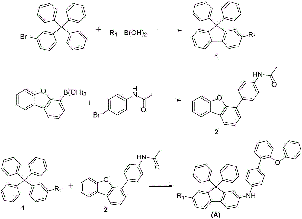 一種9,9‑二苯基芴衍生物及其製備方法和套用