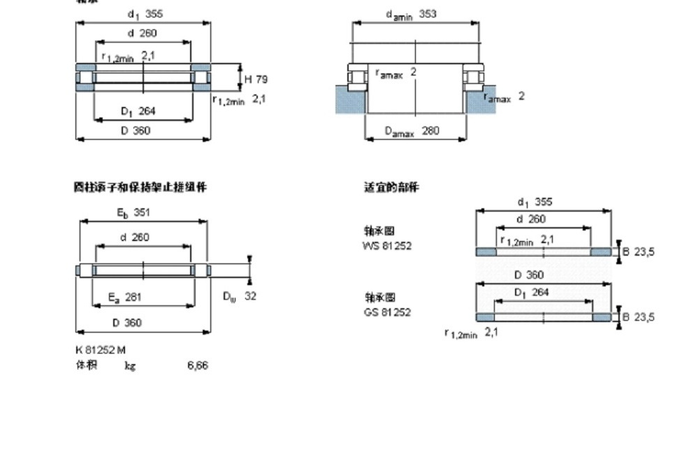 SKF 81252M軸承