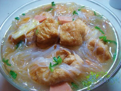 冬粉豆腐果湯