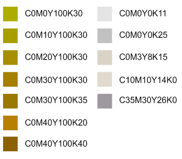 專銀的CMYK參考色