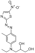 3-[乙基[3-甲基-4-[（5-硝基-2-噻唑基）偶氮]苯基]氨基]-1,2-丙二醇