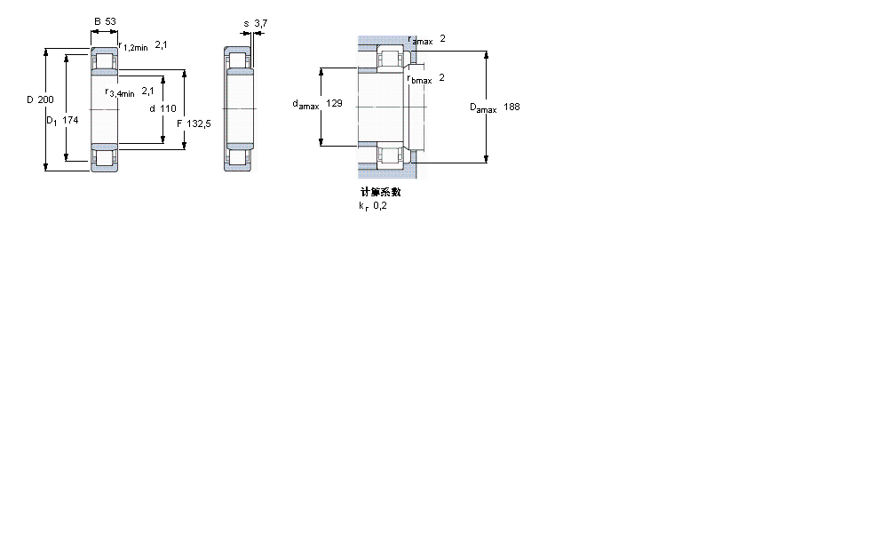 SKF NU2222ECN1ML軸承