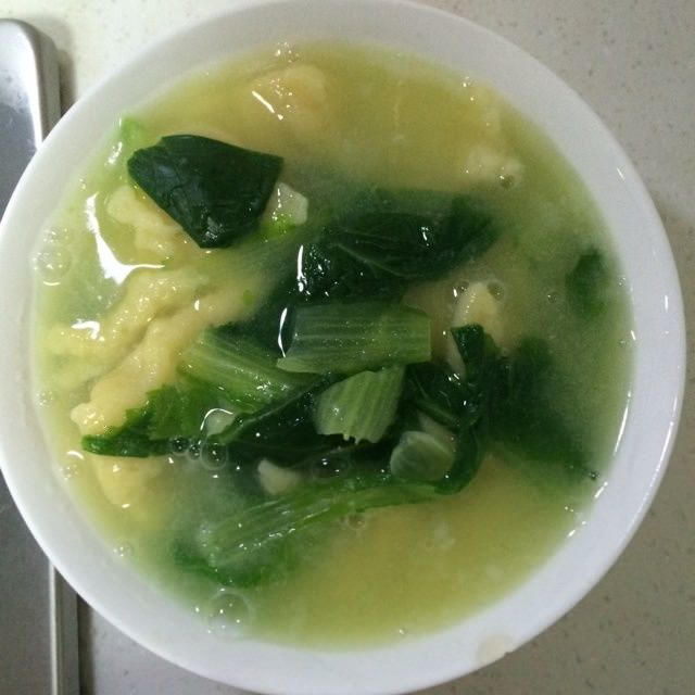 小白菜疙瘩湯