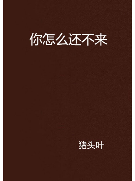 你怎么還不來(豬頭葉創作的網路小說)