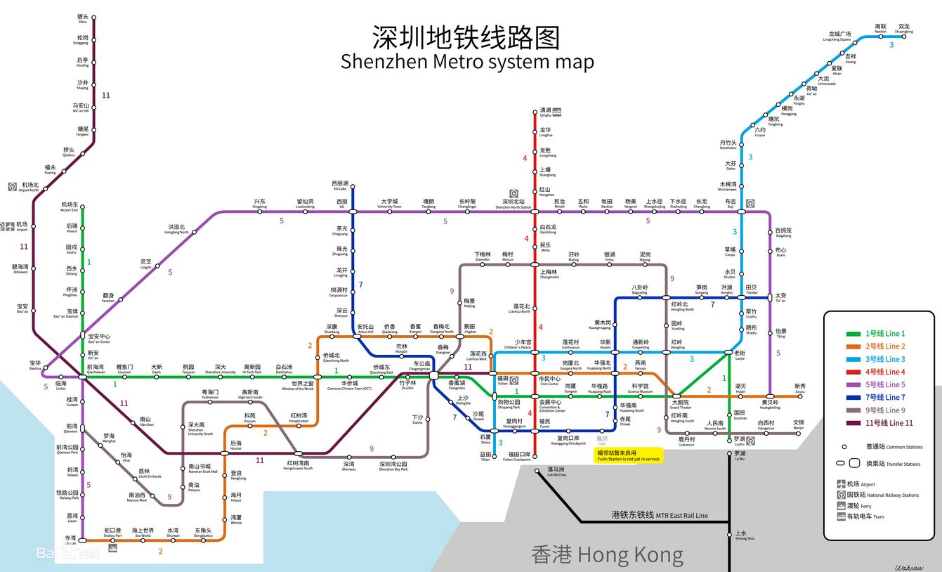 深圳捷運線路圖