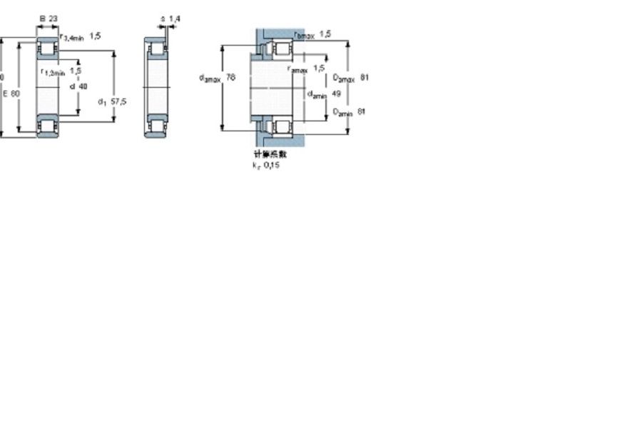 SKF N308ECP軸承