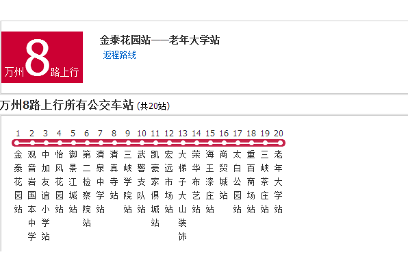 萬州公交8路