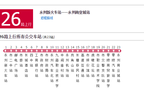 永州公交26路