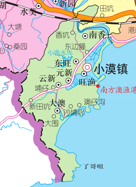 小漠鎮區地圖