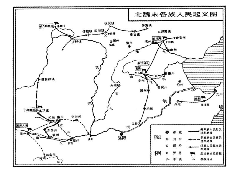 北魏末年的起義形勢