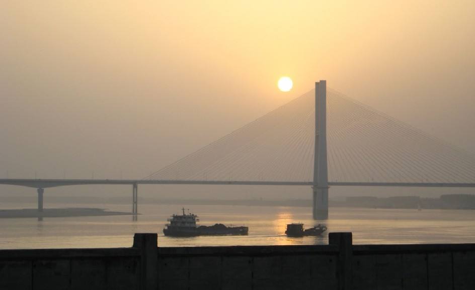 荊岳大橋日落之景