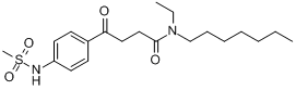 N-乙基-N-庚基-4-[（甲磺醯氨基）苯基]-4-氧代丁醯胺