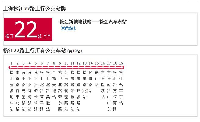 上海公交松江22路