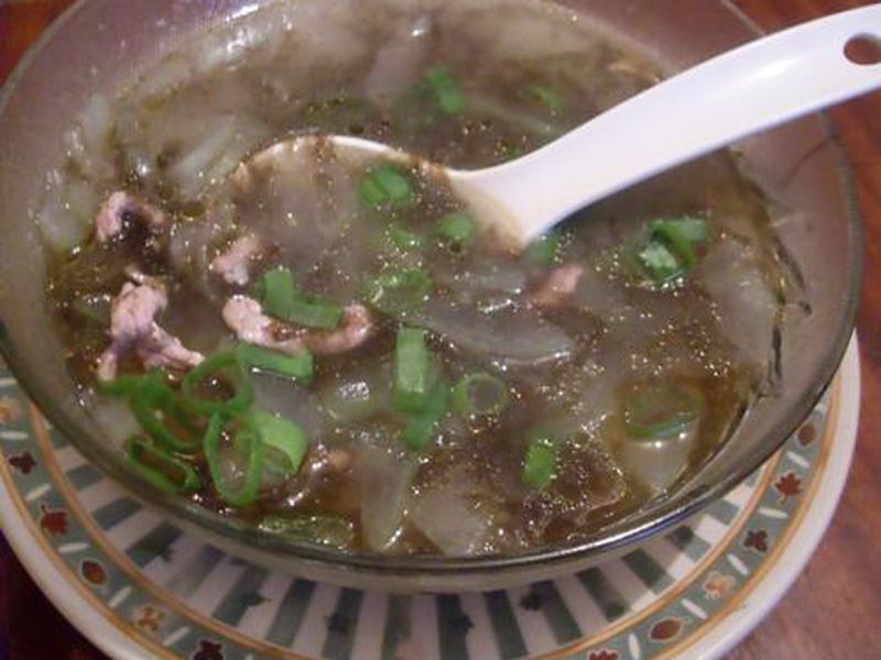 紫菜冬瓜肉粒湯