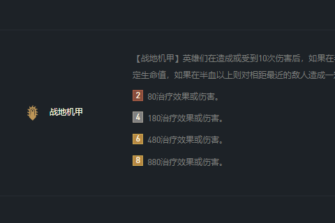 戰地機甲(遊戲《英雄聯盟》“雲頂之弈”模式中的特質)