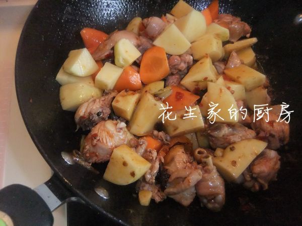 麻辣土豆燉雞塊兒