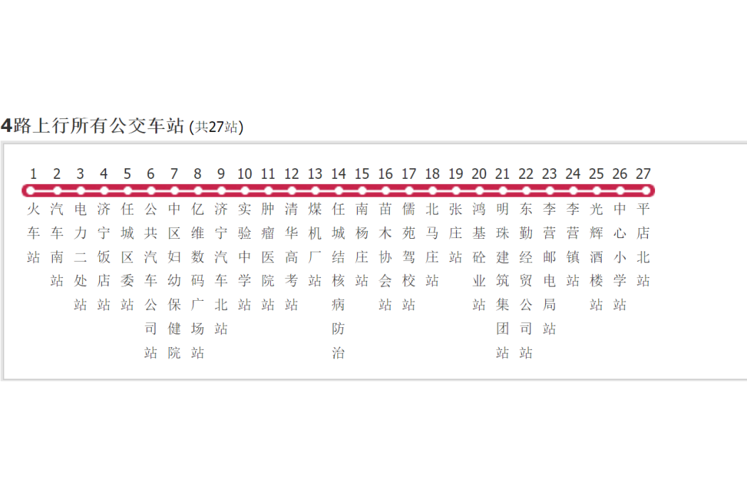 濟寧公交4路