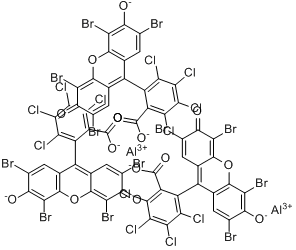 4,5,6,7-四氯代-3\x276\x27-二羥基-2\x27,4\x27,5\x27,7\x27-四溴代螺[異苯並呋喃-1(3H),9\x27-[9H]呫噸基]-3-酮鋁鹽(3:2)