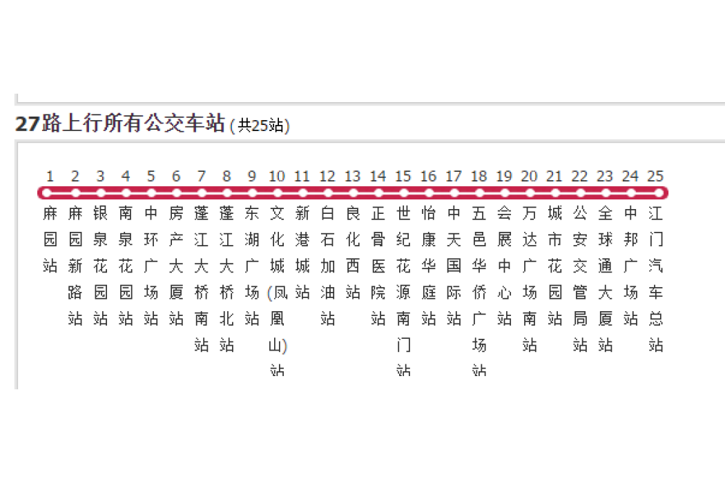 江門公交27路