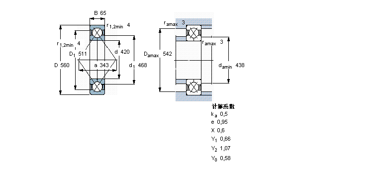 SKF QJ1984MA軸承