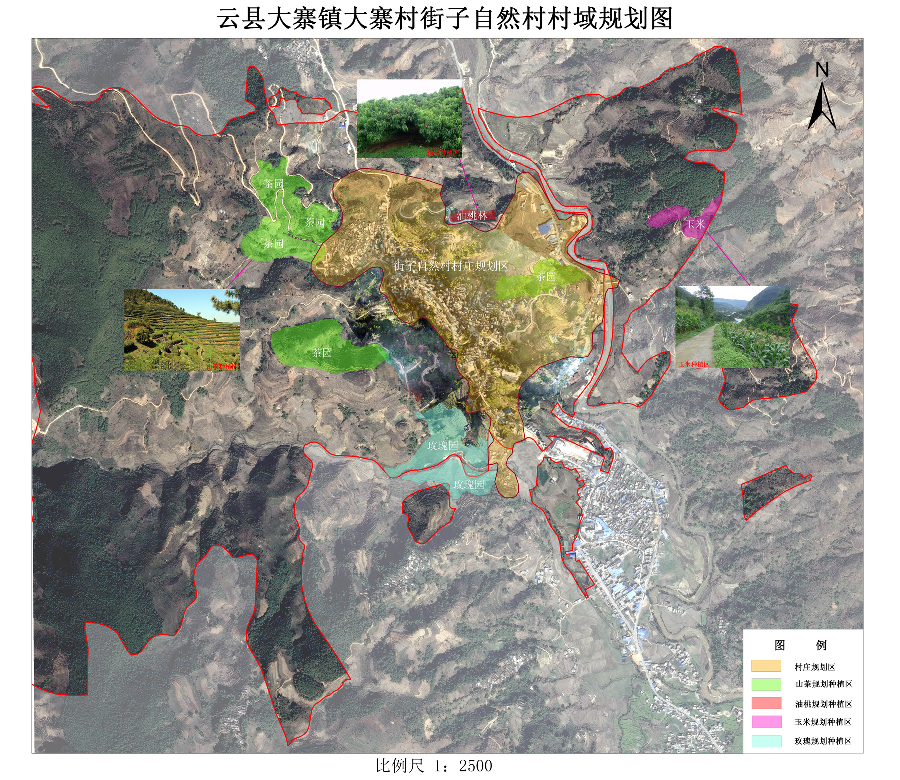 大寨行政村村域規劃圖