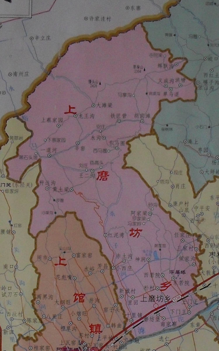 上磨坊鄉地圖