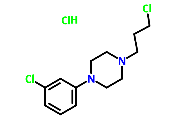 1-（3-氯苯基-4-氯丙基）哌嗪鹽醱鹽