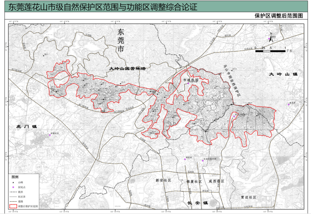 廣東東莞蓮花山市級自然保護區