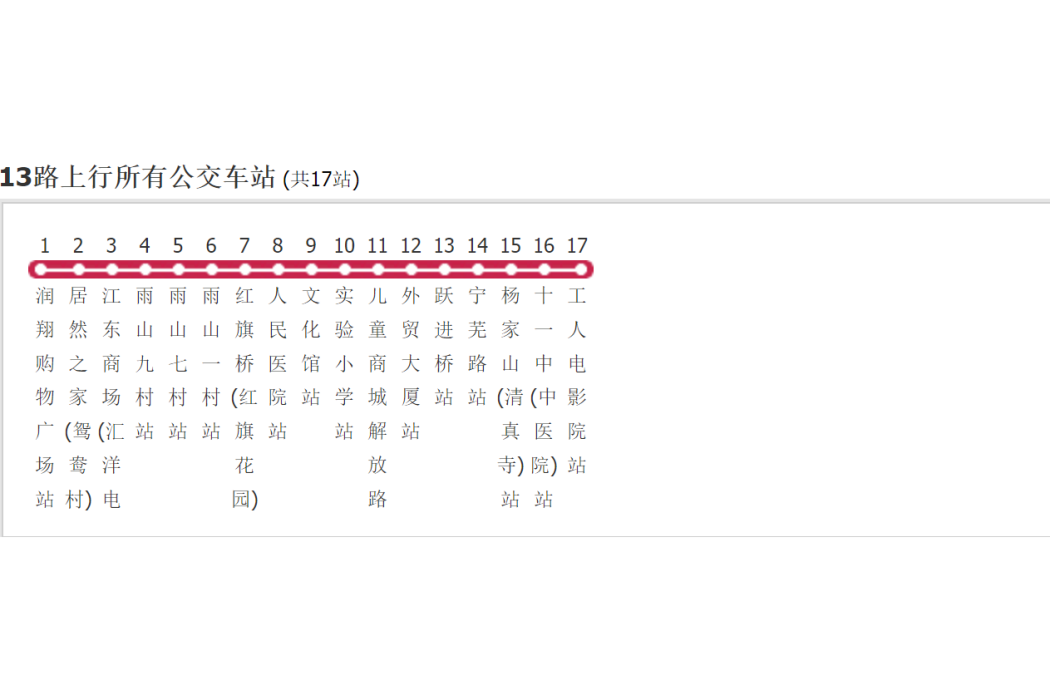 馬鞍山公交13路