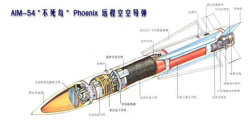 AIM-54遠程空空飛彈(美“不死鳥”遠距空空飛彈)