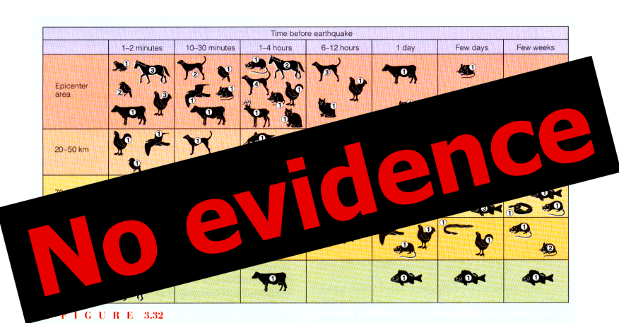 研究表明動物舉動與地震沒有關聯