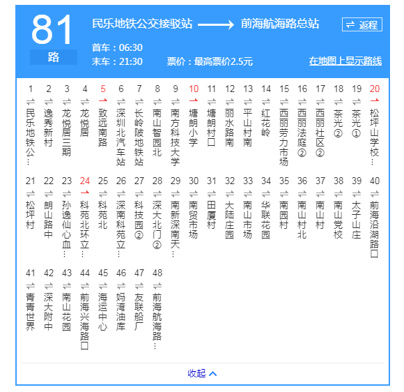 深圳公交81路