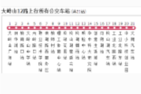 大嶺山公交12路