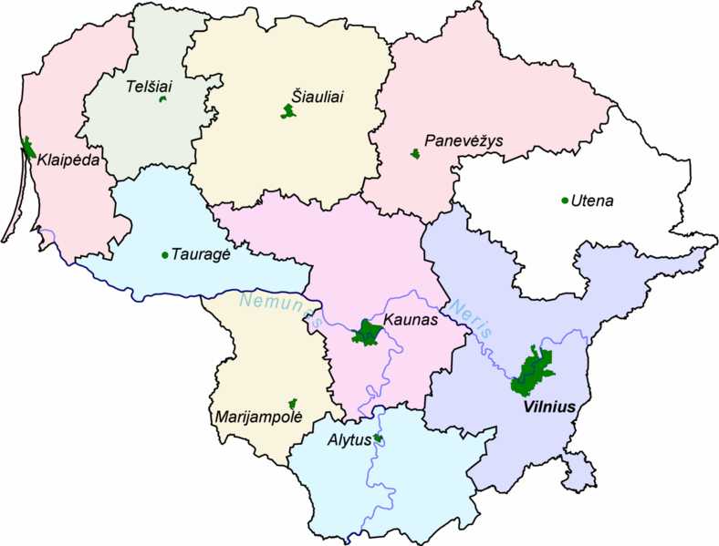 立陶宛地圖