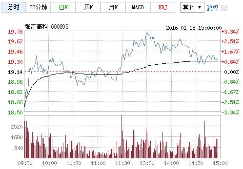 張江高科 [600895]